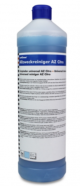 ZVG-zetClean-Reinigung-Desinfektion, Allzweckreiniger, zet-AZ-citro, VE: 1 Karton á 12 Flaschen á 1 Liter