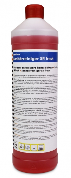 ZVG-zetClean-Reinigung-Desinfektion, Sanitärreiniger, zet-SR-fresh, VE = 12 Flaschen á 1-Liter