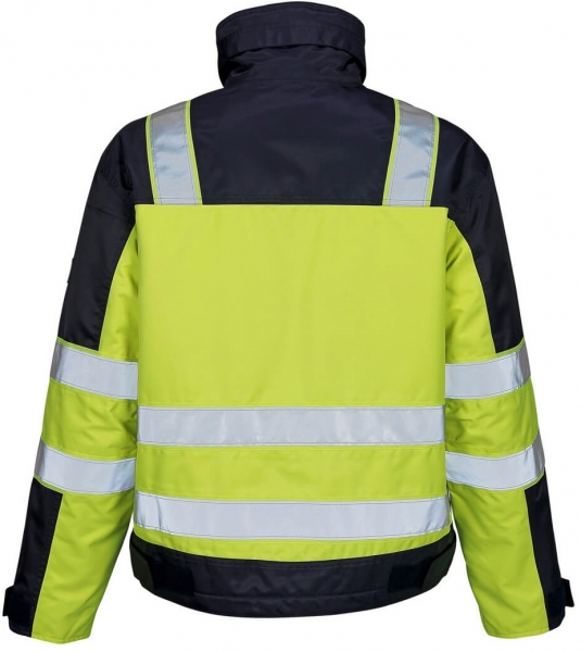 MASCOT-Workwear, Warnschutz-Jacke, Genova, 240 g/m, gelb/marine