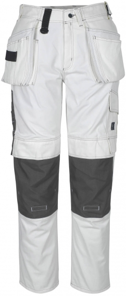 MASCOT-Workwear-Handwerkerhose, Arbeits-Berufs-Bund-Hose, ATLANTA, Lg. 76 cm, BW355, wei