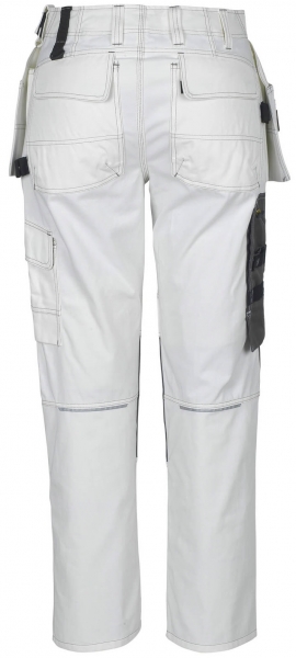 MASCOT-Workwear-Handwerkerhose, Arbeits-Berufs-Bund-Hose, ATLANTA, Lg. 76 cm, BW355, wei