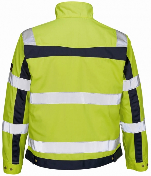 MASCOT-Workwear, Warnschutz-Jacke, Cameta, 310 g/m, gelb/marine