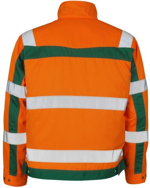MASCOT-Workwear, Warnschutz-Jacke, Cameta, 290 g/m, orange/grn