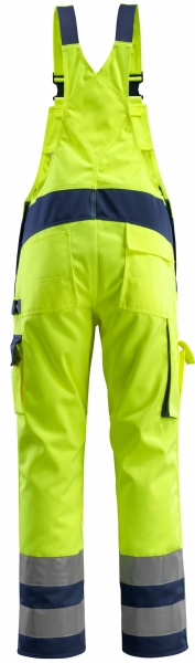 MASCOT-Workwear, Warnschutz-Latzhose, Barras, 82 cm, 310 g/m, gelb/marine