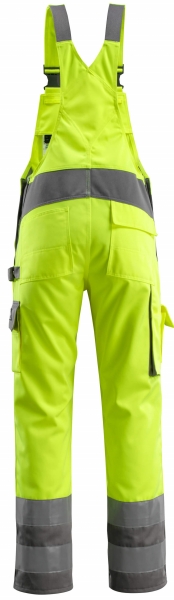 MASCOT-Workwear, Warnschutz-Latzhose, Barras, 82 cm, 310 g/m, gelb/anthrazit