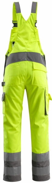 MASCOT-Workwear, Warnschutz-Latzhose, Barras, 90 cm, 310 g/m, gelb/anthrazit