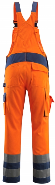 MASCOT-Workwear, Warnschutz-Latzhose, Barras, 76 cm, 290 g/m, orange/marine