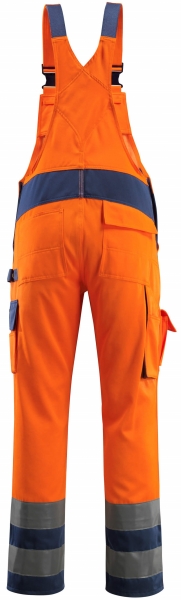 MASCOT-Workwear, Warnschutz-Latzhose, Barras, 82 cm, 290 g/m, orange/marine