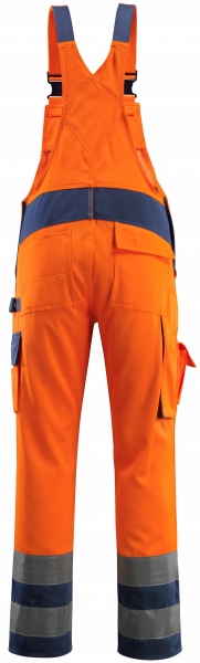 MASCOT-Workwear, Warnschutz-Latzhose, Barras, 90 cm, 290 g/m, orange/marine