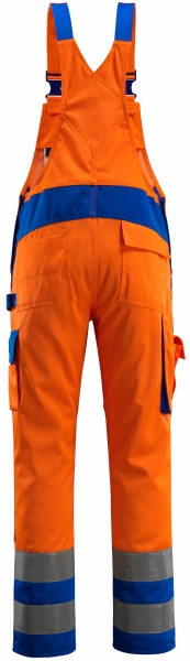 MASCOT-Workwear, Warnschutz-Latzhose, Barras, 82 cm, 290 g/m, orange/kornblau