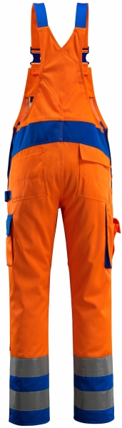 MASCOT-Workwear, Warnschutz-Latzhose, Barras, 90 cm, 290 g/m, orange/kornblau