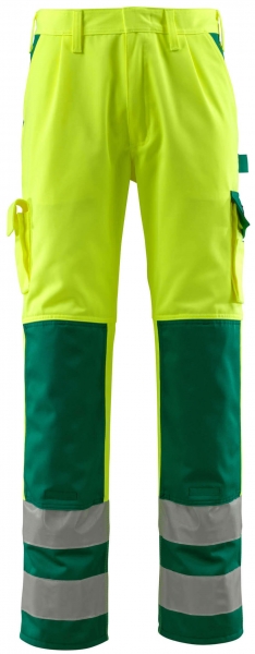 MASCOT-Workwear, Warnschutz-Bundhose, Olinda, 82 cm, 310 g/m², gelb/grün