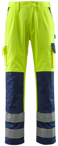 MASCOT-Workwear, Warnschutz-Bundhose, Olinda, 76 cm, 310 g/m², gelb/marine