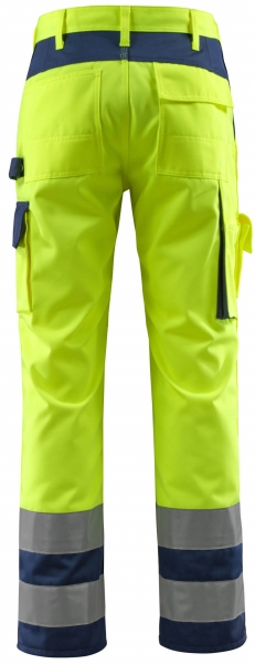 MASCOT-Workwear, Warnschutz-Bundhose, Olinda, 76 cm, 310 g/m, gelb/marine