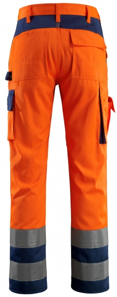 MASCOT-Workwear-Warn-Schutz-Arbeits-Berufs-Bund-Hose, OLINDA, MG290, orange/marine