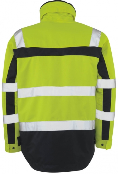 MASCOT-Workwear, Warnschutz-Pilotjacke, Teresina, 240 g/m, gelb/marine