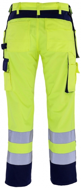 MASCOT-Workwear, Warnschutz-Bundhose, Almas, 82 cm, 310 g/m, gelb/marine