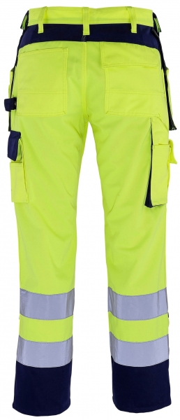MASCOT-Workwear, Warnschutz-Bundhose, Almas, 90 cm, 310 g/m, gelb/marine