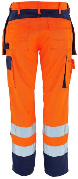 MASCOT-Workwear, Warnschutz-Bundhose, Almas, 82 cm, 310 g/m, orange/marine