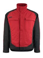 MASCOT-Workwear, Arbeits-Berufs-Arbeits-Jacke, Mainz, 340 g/m, rot/schwarz