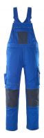 MASCOT-Workwear, Arbeits-Berufs-Latz-Hose, Leipzig, 82 cm, 340 g/m, kornblau/schwarzblau