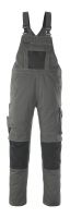 MASCOT-Workwear, Arbeits-Berufs-Latz-Hose, Leipzig, 76 cm, 340 g/m, dunkelanthrazit/schwarz