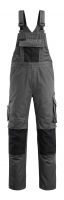 MASCOT-Workwear, Arbeits-Berufs-Latz-Hose, Augsburg, 76 cm, 270 g/m, dunkelanthrazit/schwarz