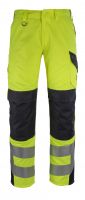 MASCOT-Workwear, Arbeits-Berufs-Bund-Hose, Arbon,  90 cm, 275 g/m², gelb/schwarzblau