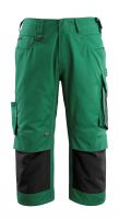 MASCOT-Workwear-Knie-Bundhose, Arbeits-Berufs-Shorts, ALTONA, 270 g/m², grün/schwarz