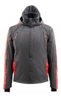 MASCOT-Workwear-Workwear-Bundjacke, Arbeits-Berufs-Jacke, Gandia, HARDWEAR, 250 g/m, dunkelanthrazit/rot