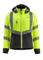 MASCOT-Warnschutz-Soft Shell Jacke, Blackpool,  360 g/m, gelb/schwarz