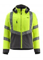 MASCOT-Warnschutz-Soft Shell Jacke, Blackpool,  360 g/m², gelb/dunkelanthrazit