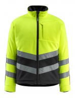 MASCOT-Workwear-Warn-Schutz-Fleece-Jacke, Sheffield, SAFE SUPREME, 345 g/m², gelb/schwarz