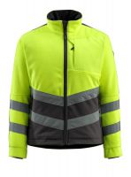 MASCOT-Workwear-Warn-Schutz-Fleece-Jacke, Sheffield, SAFE SUPREME, 345 g/m², gelb/dunkelanthrazit