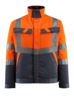 MASCOT-Warnschutz-Jacke, Forster,  285 g/m, orange/schwarzblau