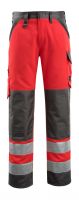 MASCOT-Warnschutz-Bundhose, Maitland,  76 cm, 285 g/m², rot/dunkelanthrazit