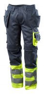 MASCOT-Warnschutzhose,  Lg. 90 cm, 290 g/m, schwarzblau/gelb