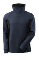 MASCOT-Sweatshirt, Stehkragen, 380 g/m, schwarzblau/schwarz
