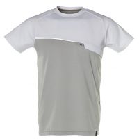 MASCOT-T-Shirt, 160 g/m, grau-meliert/wei