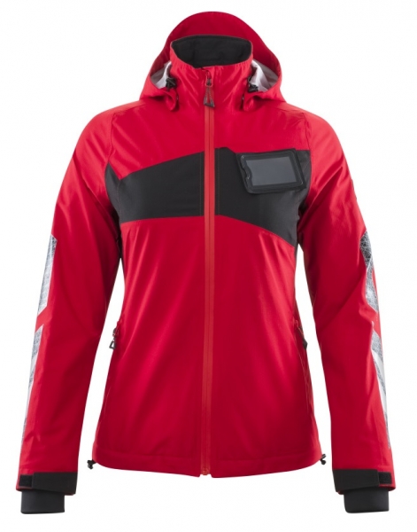 MASCOT-Damen Hard Shell Jacke, 115, g/m², verkehrsrot/schwarz
