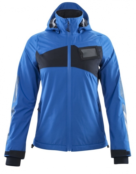 MASCOT-Damen Hard Shell Jacke, 115, g/m², azurblau/schwarzblau