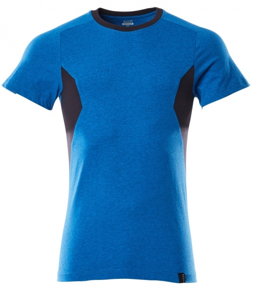 MASCOT-T-Shirt, 195 g/m, azurblau/schwarzblau