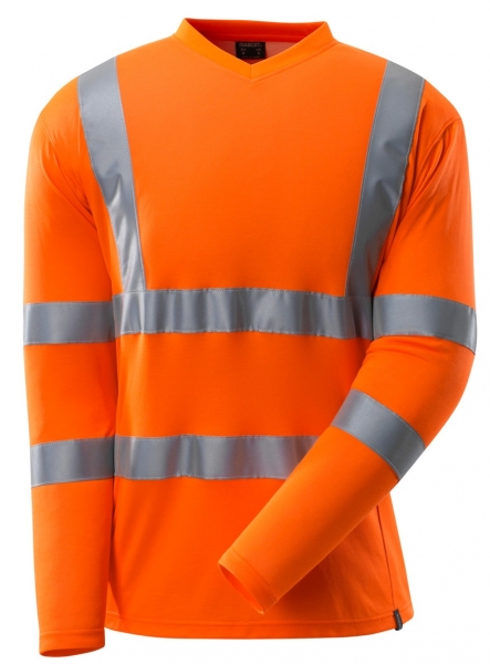 MASCOT-Warnschutz-T-Shirt, langarm, 140 g/m, warnorange