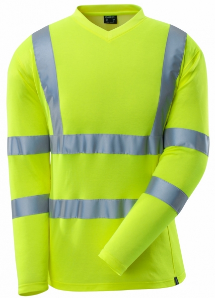 MASCOT-Warnschutz-T-Shirt, langarm, 140 g/m, warngelb