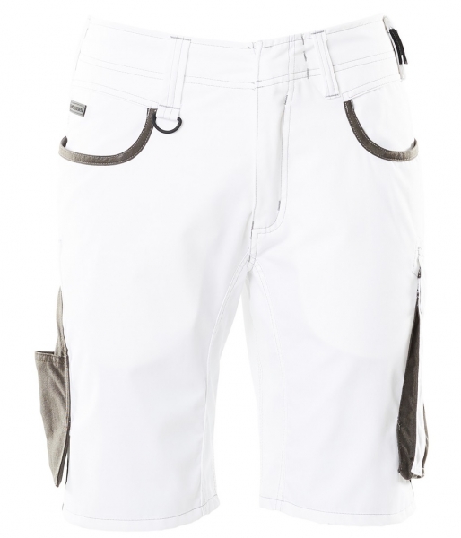 MASCOT-Shorts, 205 g/m, wei/dunkelanthrazit
