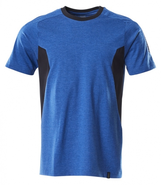 MASCOT-T-Shirt, 195 g/m, azurblau/schwarzblau