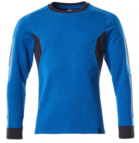 MASCOT-Sweatshirt, 310 g/m, azurblau/schwarzblau