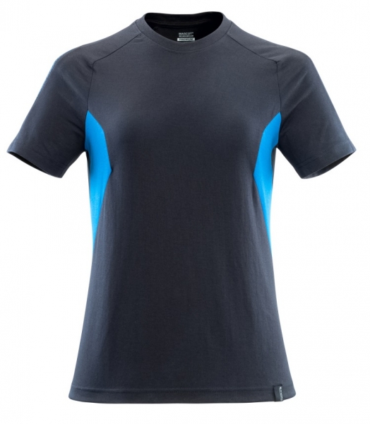MASCOT-Damen-T-Shirt, ACCELERATE, 195 g/m, schwarzblau/azurblau