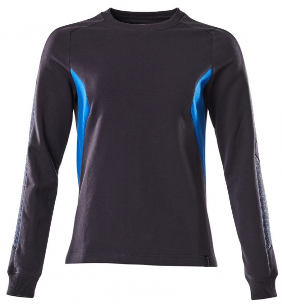 MASCOT-Damen-Sweatshirt, 310 g/m, schwarzblau/azurblau