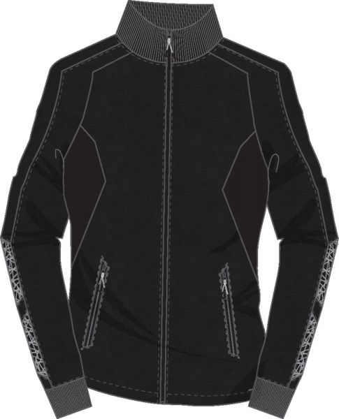 MASCOT-Damen-Sweatshirt mit Reiverschluss, 310 g/m, dunkelanthrazit/schwarz